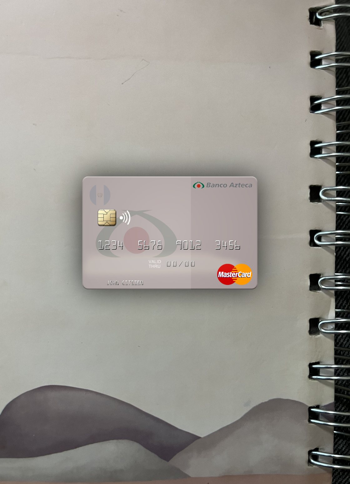 Download Salvador Banco Azteca mastercard photolook front Photoshop template